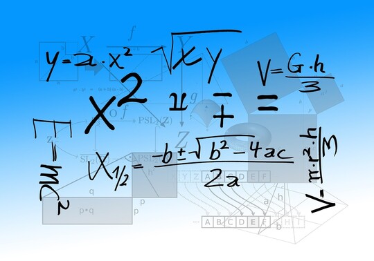 Collage of mathematical formulas