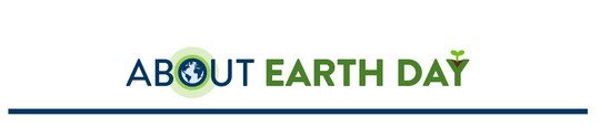 A graphic that says "About Earth Day"