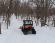 Kubota on Winter trail 