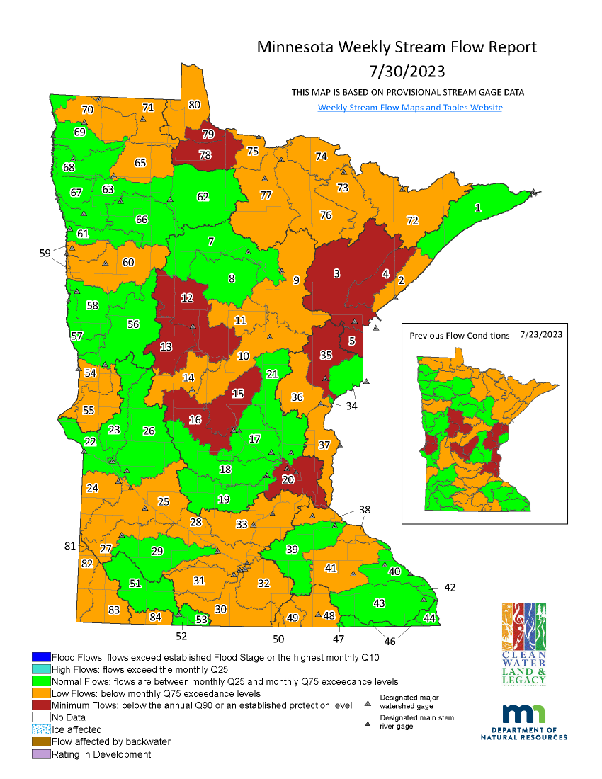 Streamflow map