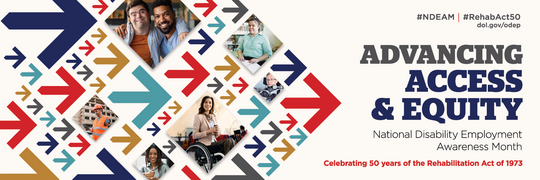 A graphic for National Disability Employment Awareness Month