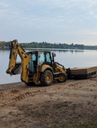 Construction of the pier