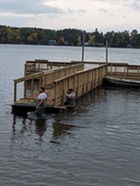 Construction of the pier