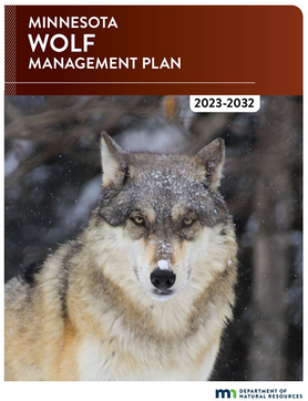 Minnesota wolf management plan cover
