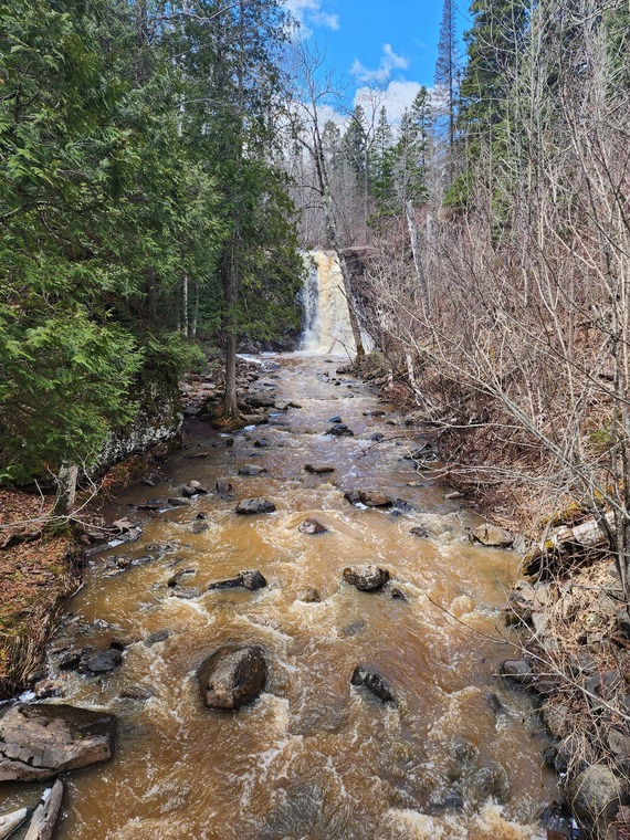 Picture of a North Shore River West Branch Split Rock Falls