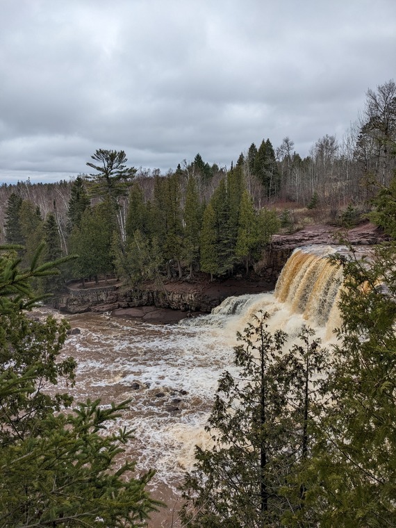 Picture of Gooseberry Falls on May 1, 2023