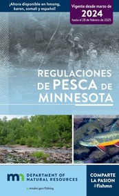Minnesota Fishing Regulations cover in Spanish