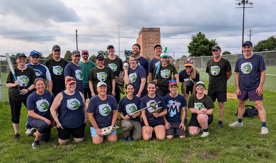 The combined Slamphibians and Troutfielders team