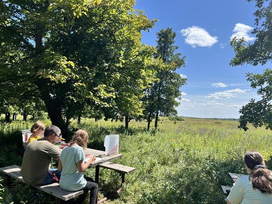 Art on the prairie at Bluestem Prairie SNA