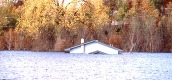 Flooded house