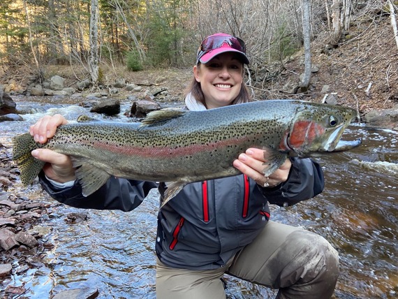 Happy Angler with Steelhead