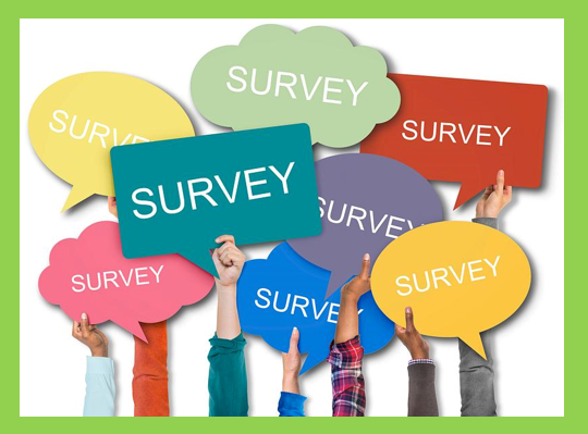 graphic of word survey