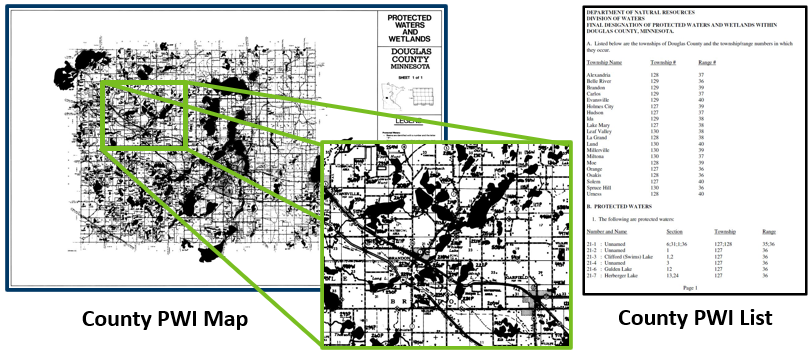 Examples of old PWI map and list