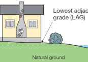 House with Lowest Adjacent Grade labeled