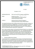 Screenshot of FEMA's W-25005 memorandum