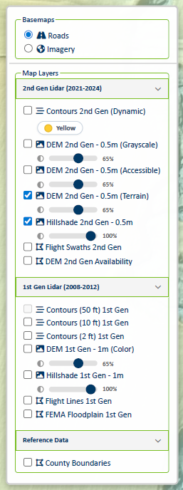 MNTOPO Layers list clip