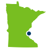 Crystal Spring SNA on a map of Minnesota