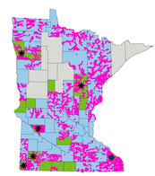 Minnesota status of FEMA maps by county 