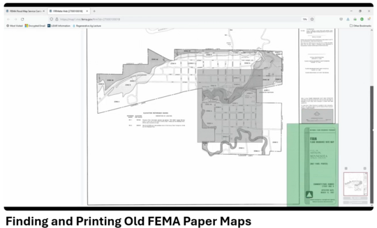 Finding and Printing Old FEMA Paper Maps video clip