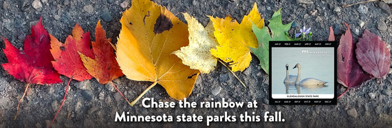 Chase the rainbow at Minnesota state parks this fall. 