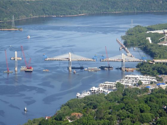 View of Piers 8 and 9 near Minnesota land