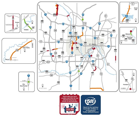 Metro Weekend Traffic Impacts: June 29-July 9