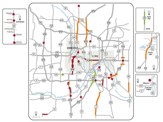 Weekend Traffic Impacts for June 7-9