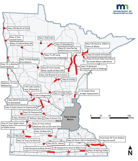Statewide traffic impacts