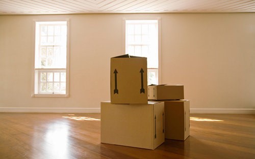 Decorative image of moving boxes