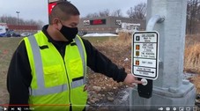 Screenshot from Anishinaabe Reservation Pedestrian Crossing Video