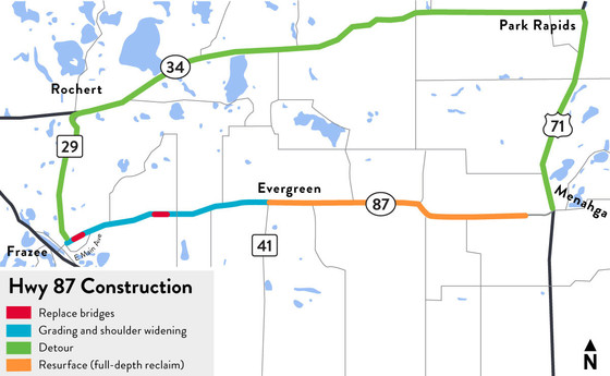 Hwy 87 project map