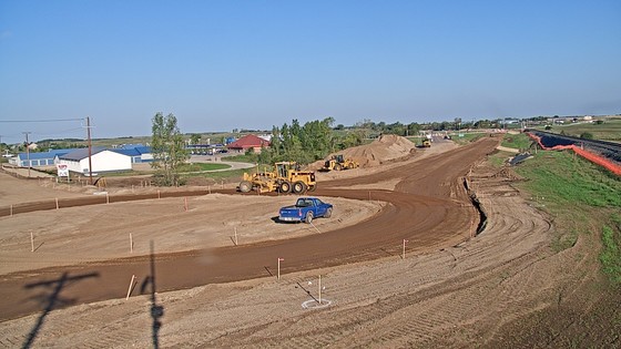 Highway 55 roundabout and realignment