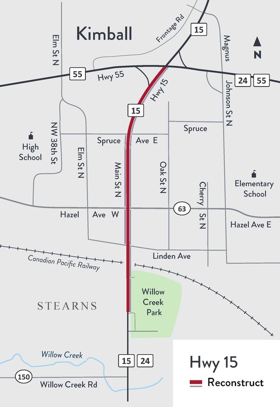 2022 ROADWORK AHEAD Hwy 15—Kimball