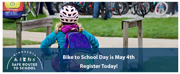 Bike to School Day is May 4 - Register today!