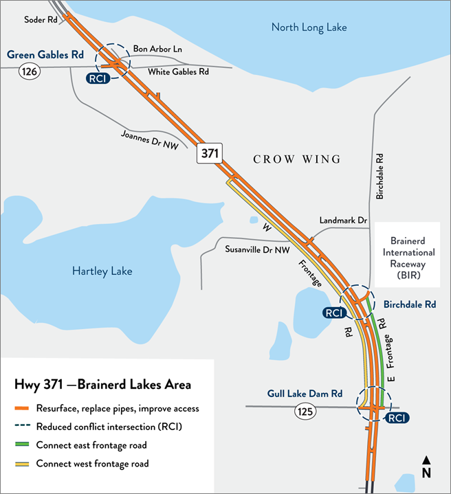 Roadwork ahead: Hwy 371, Brainerd Lakes Area