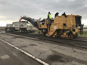 Milling on southbound lanes Highway 71
