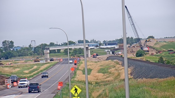 View of Highway 29 overpass project