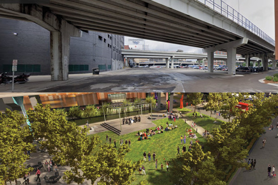 North Loop Public Space Pilot Project Before and After
