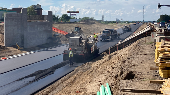 Paving NB lanes July 16