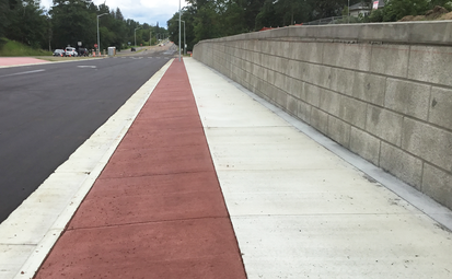 New sidewalk