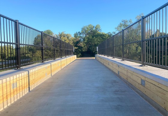 Image of new trail bridge
