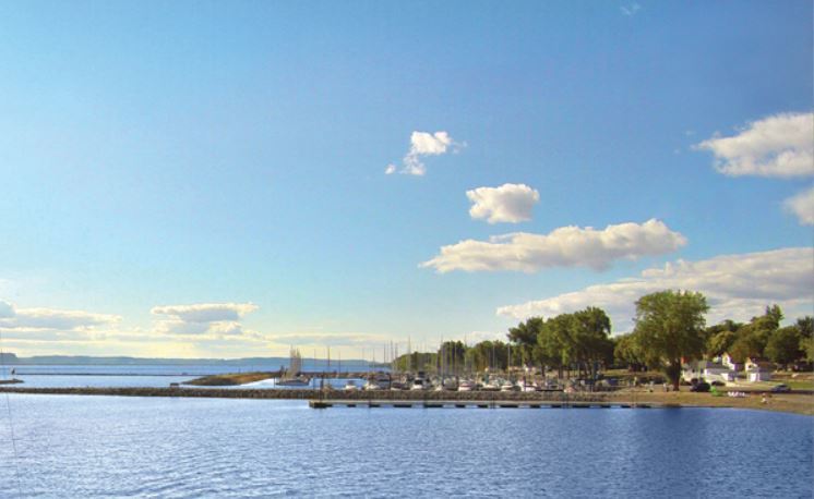 Lake Pepin, located in Wisconsin and Minnesota