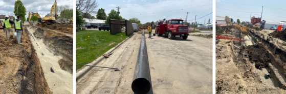Construction photos of Hwy 57 Kasson
