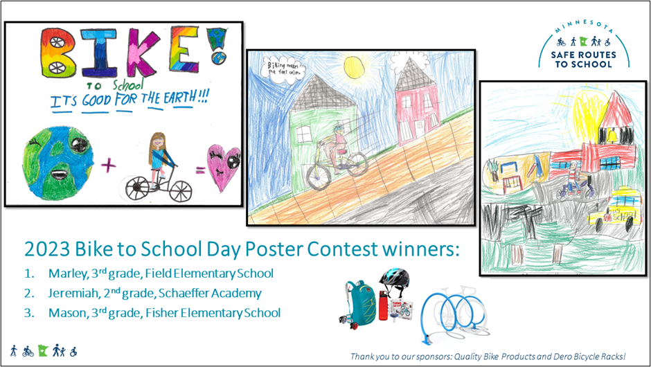 3 Posters of School Day Poster Contests winners. 