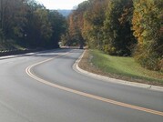 Smooth road with asphalt binder