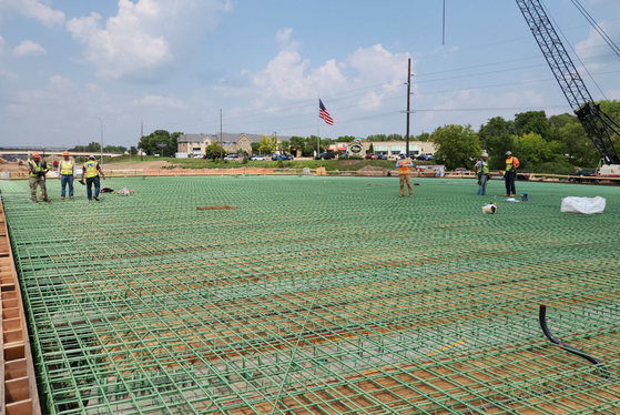 School St./Elk Hills Dr. bridge deck construction