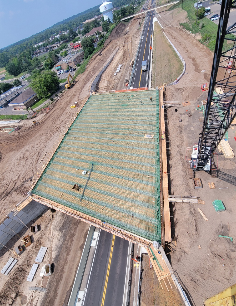 School St./Elk Hills Dr. bridge deck construction