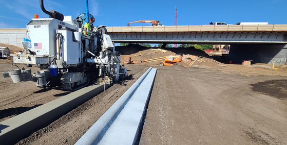 Concrete curb install