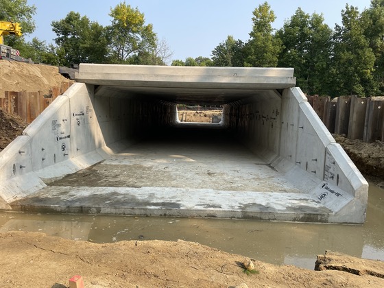 View of the culvert