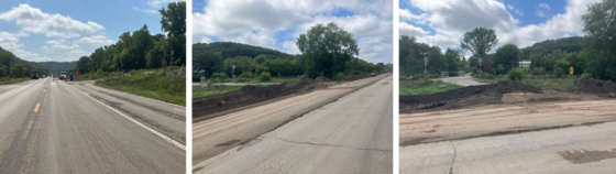 Photos of construction